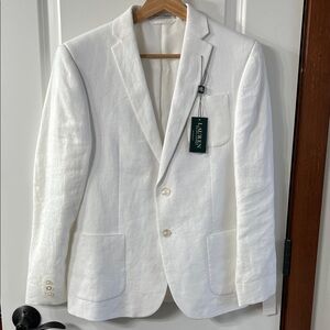 Ralph Lauren Classic White linen  Blazer